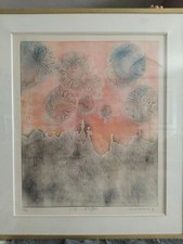 Lithographie originale signée d'occasion  Mornant