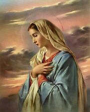 Imagem impressa católica - MÃE MARIA - 8 x 10" pronta para ser emoldurada, usado comprar usado  Enviando para Brazil