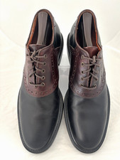 Sapato Oxford Masculino Johnston & Murphy 9.5 M Cardell Sela Marrom Preto Fabricado na Itália comprar usado  Enviando para Brazil