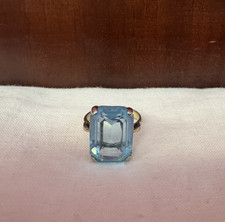 Anello argento acquamarina usato  Caserta