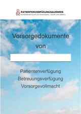 Vorsorge mappe patientenverfü gebraucht kaufen  Bad Bentheim