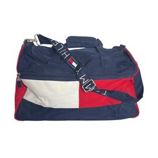 Usado, Bolsa de ginástica Tommy Hilfiger vintage anos 90 logotipo bandeira fim de semana viagem FLAW comprar usado  Enviando para Brazil