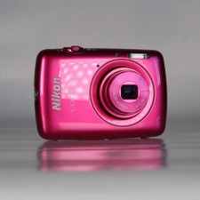 Nikon Coolpix S01 10,1MP Digital Camera Ultra Compact Pink Touchscreen, Charger comprar usado  Enviando para Brazil