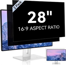 Pacote com 2 28" monitor de computador tela de privacidade proporção 16:9 widescreen azul antirreflexo comprar usado  Enviando para Brazil
