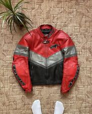 Jaqueta de couro vintage Alpinestars motocicleta logotipo grande rara anos 90 tamanho 52 comprar usado  Enviando para Brazil