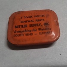 Antiga Renovação Pederneiras Metal Caixa de Estanho Mittler Fornecimento Soldagem South Bend Elkhart comprar usado  Enviando para Brazil