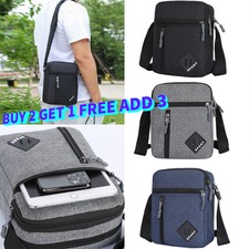 Men black messenger for sale  UK