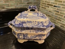 Large spode blue for sale  BOURNE END