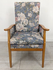 Armchair blue floral for sale  BRISTOL