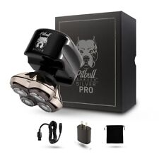 Barbeador Skull Pitbull Silver PRO: barbeador elétrico de cabeça para homens, uso úmido e seco comprar usado  Enviando para Brazil