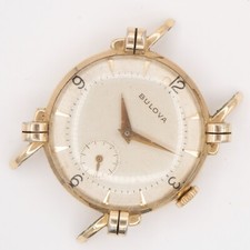 Vintage 1950 Bulova 17 Joias 10K Placa de Ouro Laminada Relógio de Pulso com Porcas Atadas comprar usado  Enviando para Brazil