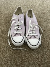 Women lilac converse for sale  ABINGDON