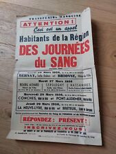 Affiche journées don d'occasion  Amiens-