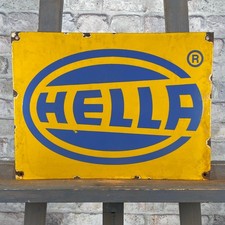 Hella enamel sign d'occasion  Expédié en Belgium