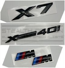 Usado, Compatível com BMW X7 xDrive 40i emblema para bota traseira brilho total preto conjunto furtivo fabricante de equipamento original+ comprar usado  Enviando para Brazil