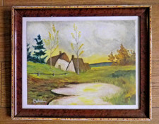 Ancien tableau encadré d'occasion  Wimille