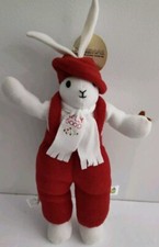 Macacão e chapéu Jolly Good Rabbit de pelúcia coelho alto vermelho orelhas longas coisas boas, usado comprar usado  Enviando para Brazil