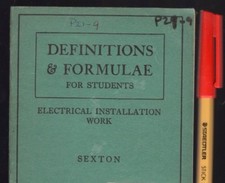 Livro de definições e fórmulas de trabalho de instalações elétricas 1939 para estudantes comprar usado  Enviando para Brazil