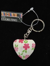 Portachiavi cuori fimo usato  Cornate d'Adda