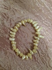 Bracciale elastico perle usato  Bologna