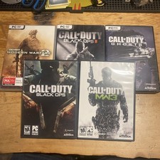Pacote Call Of Duty Black Ops 1 & 2 Ghosts Modern Warfare 2 & 3 PC DVD Rom X5 comprar usado  Enviando para Brazil