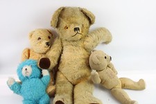 Osos de peluche vintage surtidos Inc nariz cosida articulada etc x 4 segunda mano  Embacar hacia Mexico