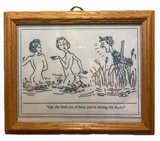 Framed reproduction cartoon for sale  Custar
