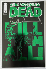 The Walking Dead #1 Governor Special Green Foil Variant assinado Adlard comprar usado  Enviando para Brazil