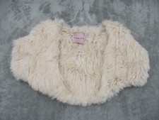 Usado, Jaqueta Bolero Bubish Fur Shrug Feminina Pequena Real Coelho Cropped Colete Luxo Nupcial comprar usado  Enviando para Brazil