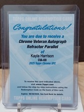 Usado, KAYLA HARRISON REFRATOR RESGATE AUTOMÁTICO - 2025 Topps Chrome UFC comprar usado  Enviando para Brazil