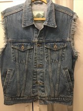 Jeansweste fransen authentic gebraucht kaufen  Nürnberg