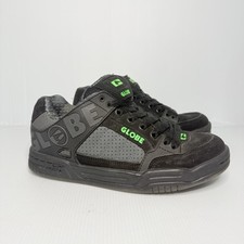 Tênis de skate Globe Tilt infantil acolchoado preto e cinza tamanho EUA 6 comprar usado  Enviando para Brazil