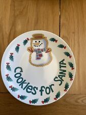 Cookies santa plate for sale  LINLITHGOW