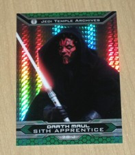 2015 Topps Star Wars cromado Jedi v Sith refrator de prisma DARTH MAUL 28-J 9/199 comprar usado  Enviando para Brazil