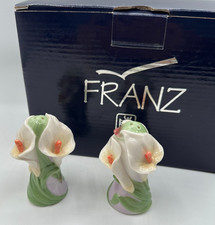 Coleção de porcelana Franz rara calla lírio flor sal e pimenta shakers 3” de altura, usado comprar usado  Enviando para Brazil