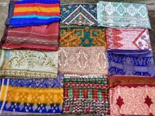 Lote de 25 Tela de Colección Saris Indio Mezcla de Seda Artesanal Usada Multicolor Arte Sari segunda mano  Embacar hacia Mexico