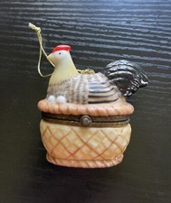 Hinged chicken trinket for sale  Northampton