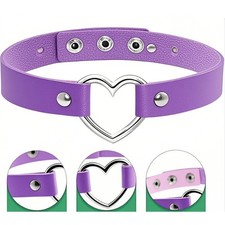 Leather heart choker for sale  Hebron