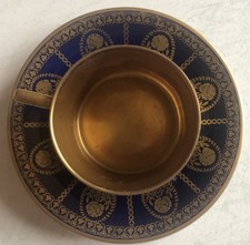 Sammlertasse kobaltblau goldve gebraucht kaufen  Schönau