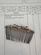 Pente de arame Colete Malouf pérola e cristal médio comprar usado  Enviando para Brazil