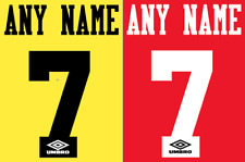 Número personalizado qualquer nome Números De Futebol Camisa De Futebol Impressão Térmica Futebol Umbro, usado comprar usado  Enviando para Brazil