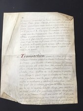 1734 feuillets parchemin d'occasion  Nantes-