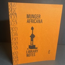 Munger Africana Library Notes No. 6 1971 / FKY, usado comprar usado Munger Africana Library Notes No. 6 1971 / FKY, usado comprar usado  Enviando para Brazil