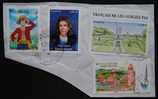 FRANCE 2025 - timbres oblitérés sur fragment comprar usado  Enviando para Brazil