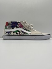 Sapatos masculinos Vans skatista skate cadarços de cano alto design floral masculino EUA 10 comprar usado  Enviando para Brazil
