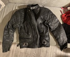 old school leather motorcycle jacket for sale  LEEDS