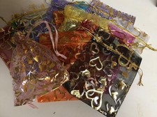 5 PÇS BOLSA DE MALHA PARA JOIAS PACOTE DE ORGANZA 3"x5" ou 4"x6" lote misto FRETE GRÁTIS comprar usado  Enviando para Brazil
