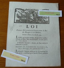 1792 loi portant d'occasion  Langres