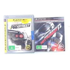 NECESSIDADE DE SPEED HOT PERSEGUITION EDIÇÃO LIMITADA E Pro Street PS3 videogames com MANUAIS comprar usado  Enviando para Brazil