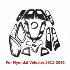 Para Hyundai Veloster 2012-2017 Fibra de carbono Interior Kit Cover Trim 15 pcs completo, usado comprar usado  Enviando para Brazil